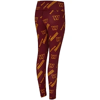 Leggings Concepts Sport bordeaux à imprimé mosaïque Washington Commanders pour femme