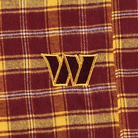 Women's Concepts Sport Burgundy Washington Commanders Plus Badge T-Shirt & Flannel Pants Sleep Set