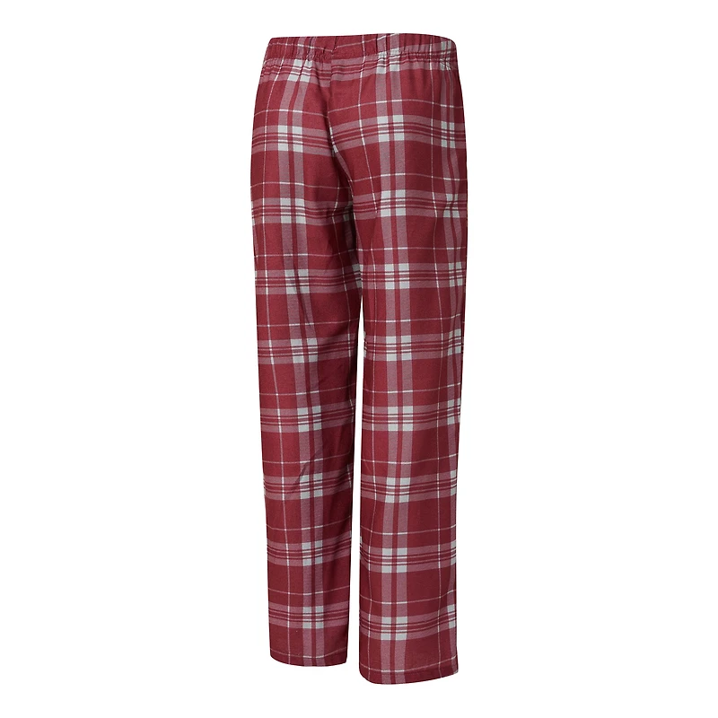 Ensemble de nuit pour femme Concepts Sport gris chiné/bordeaux Washington Commanders Regulate Plaid avec débardeur et pantalon