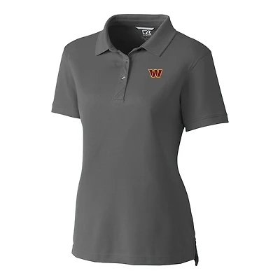 Polo piqué Advantage DryTec Tri-Blend pour femme, gris Cutter & Buck, Washington Commanders