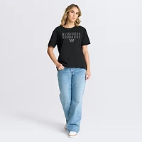 Women's Fanatics Black Washington Commanders Blackout Kneel Down Legacy T-Shirt