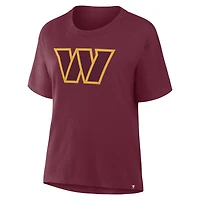 Women's Fanatics Burgundy Washington Commanders Essential Legacy T-Shirt