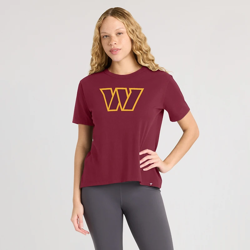 Women's Fanatics Burgundy Washington Commanders Essential Legacy T-Shirt