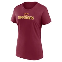 Base fondamentale Fanatics bordeaux Washington Commanders pour femmes - T-shirt