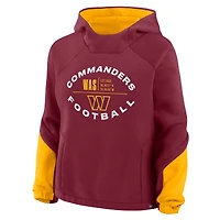 Sweat à capuche surdimensionné bulles Redzone Bordeaux pour femmes Fanatics Washington Commanders