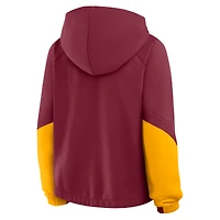 Sweat à capuche surdimensionné bulles Redzone Bordeaux pour femmes Fanatics Washington Commanders