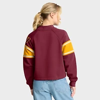 Pull à col montant surdimensionné pour femme Fanatics Bordeaux Washington Commanders