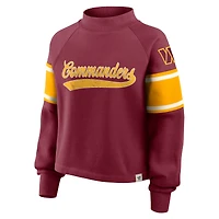Pull à col montant surdimensionné pour femme Fanatics Bordeaux Washington Commanders