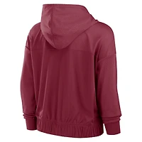 Women's Fanatics Burgundy Washington Commanders Script Lock Full-Zip Hoodie