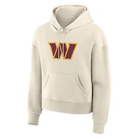 Women's Fanatics Cream Washington Commanders Dove Legacy Pullover Hoodie