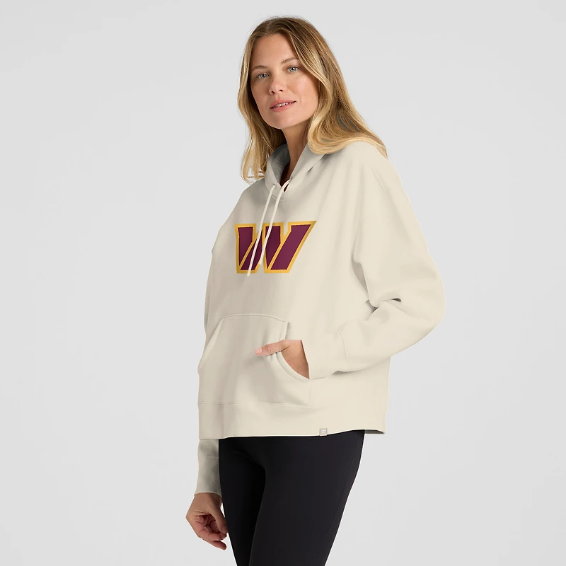 Sweat à capuche manches longues pour femme, coloris crème, Washington Commanders Dove Legacy