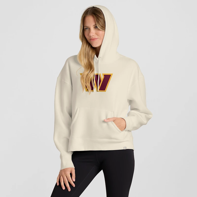 Sweat à capuche manches longues pour femme, coloris crème, Washington Commanders Dove Legacy
