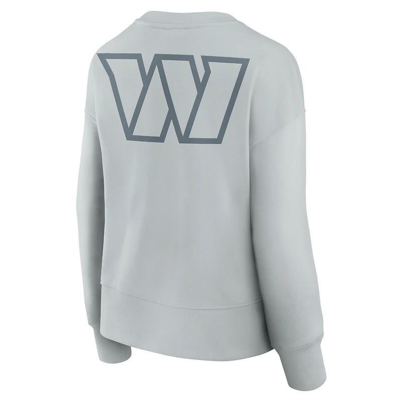 Women's Fanatics  Gray Washington Commanders Elements Pullover Sweatshirt