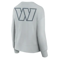 Women's Fanatics  Gray Washington Commanders Elements Pullover Sweatshirt
