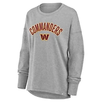 T-shirt à manches longues Fanatics Heather Grey Washington Commanders Hometown Legacy pour femmes