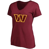 Women's Fanatics Jayden Daniels Burgundy Washington Commanders Plus Name & Number T-Shirt