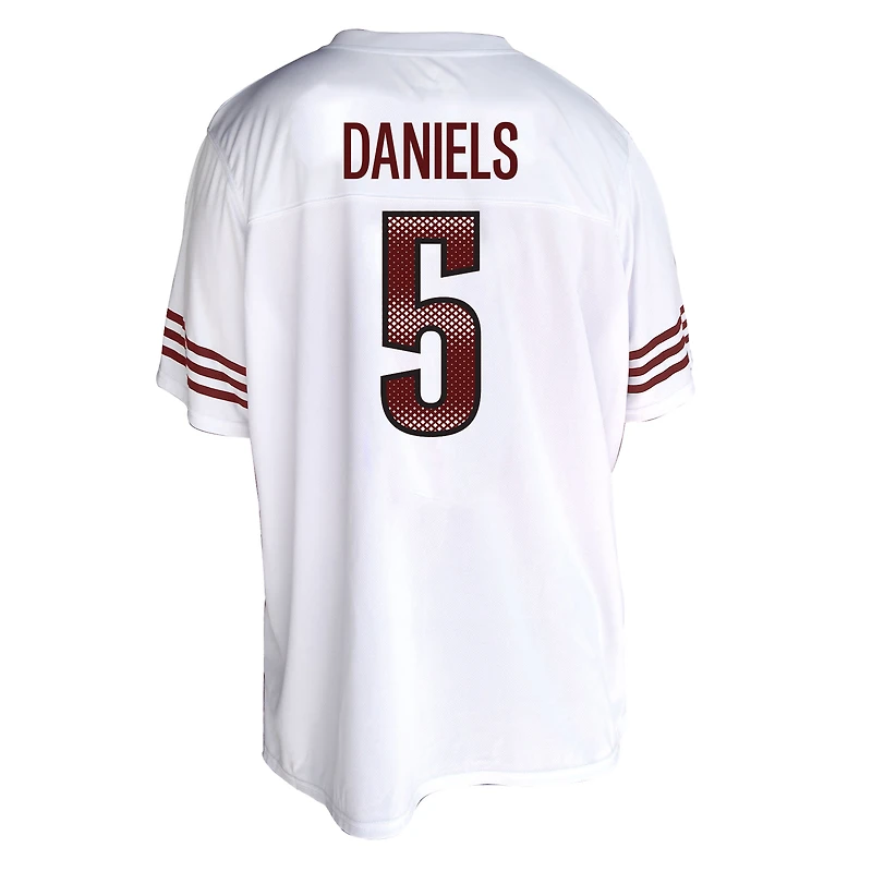 Women's Fanatics Jayden Daniels White Washington Commanders Plus Fashion Jersey