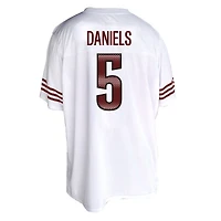 Women's Fanatics Jayden Daniels White Washington Commanders Plus Fashion Jersey