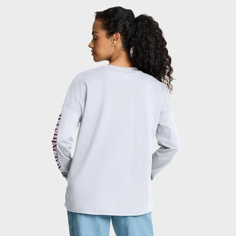 T-shirt à manches longues blanc Fanatics pour femme, motif Hometown Legacy des Washington Commanders
