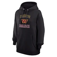Sweat à capuche en polaire tri-blend noir G-III 4Her par Carl Banks pour femme avec logo de l'équipe Washington Commanders