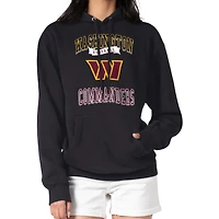 Sweat à capuche en polaire tri-blend noir G-III 4Her par Carl Banks pour femme avec logo de l'équipe Washington Commanders