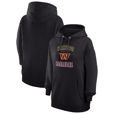 Sweat à capuche en polaire tri-blend noir G-III 4Her par Carl Banks pour femme avec logo de l'équipe Washington Commanders