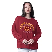 Sweat-shirt surdimensionné bordeaux G-III 4Her pour femme de Carl Banks, Washington Commanders