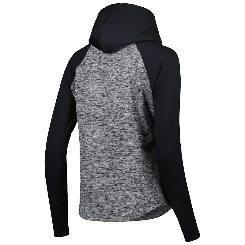 Sweat à capuche raglan pour femme G-III 4Her par Carl Banks, gris chiné/noir, Washington Commanders Championship Ring