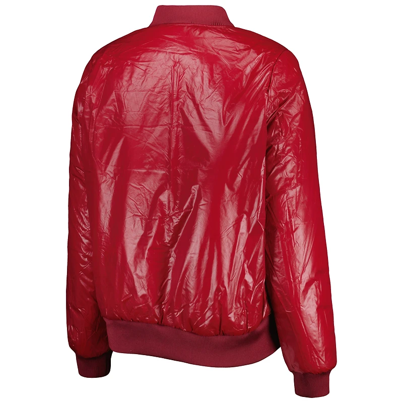 Veste réversible pour femme G-III 4Her by Carl Banks Oatmeal/Bourgogne Washington Commanders Switchback Full-Zip