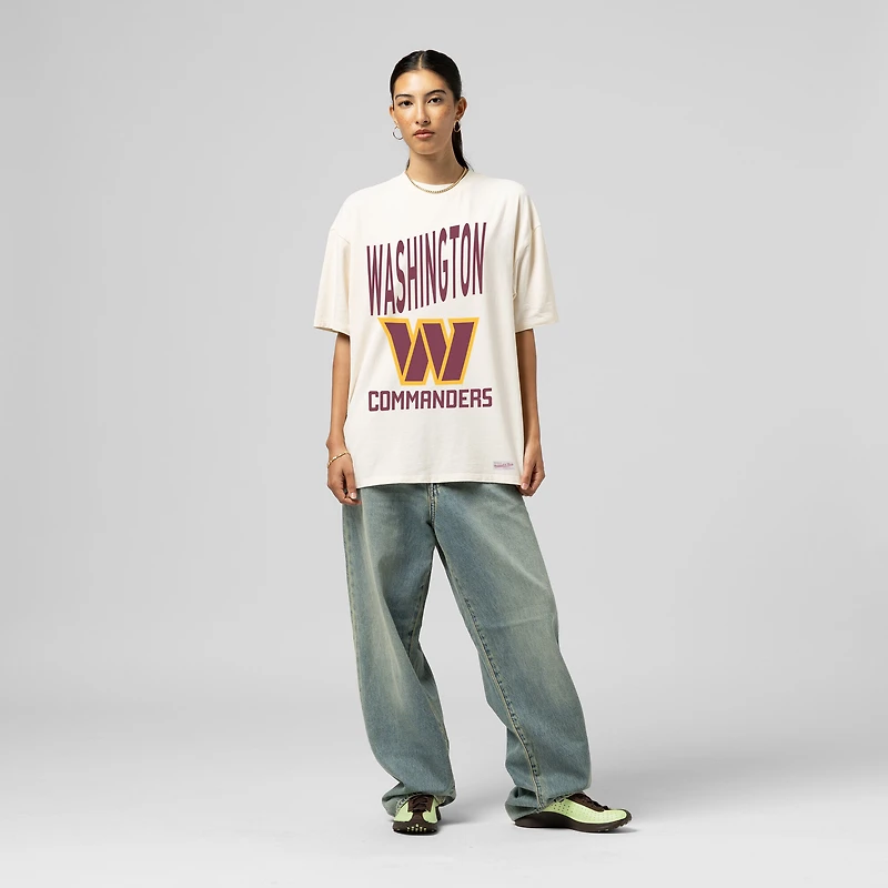 T-shirt boyfriend Mitchell & Ness crème pour femme