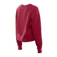 T-shirt court thermique à manches longues pour femme New Era Washington Commanders Sport Night Bordeaux