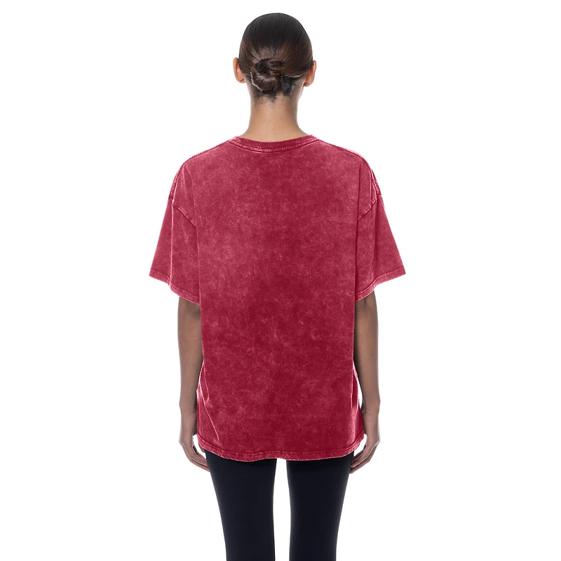 Women's New Era  Burgundy Washington Commanders Throwback Oversized T-Shirt