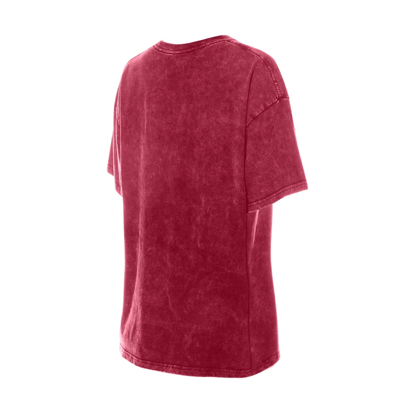 Women's New Era Burgundy Washington Commanders Throwback Oversized T-Shirt