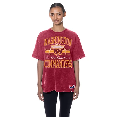 Women's New Era  Burgundy Washington Commanders Throwback Oversized T-Shirt