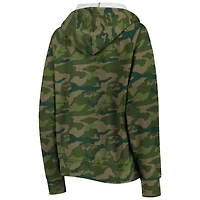 Sweat à capuche raglan entièrement zippé New Era Washington Commanders pour femme