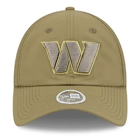 Women's New Era  Green Washington Commanders 2025 Salute to Service Pony Tail Adjustable Hat