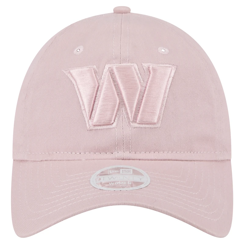 Women's New Era  Light Pink Washington Commanders Main 9TWENTY Adjustable Hat