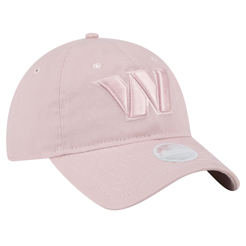 Women's New Era  Light Pink Washington Commanders Main 9TWENTY Adjustable Hat