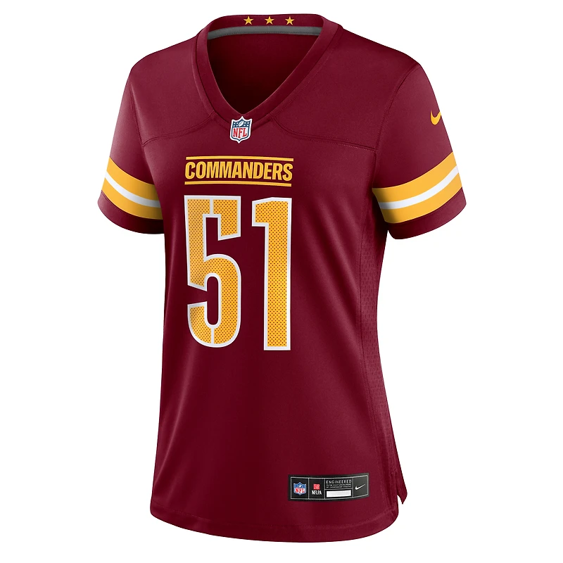Women's Nike Ale Kaho  Burgundy Washington Commanders Team Game Jersey