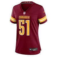 Women's Nike Ale Kaho  Burgundy Washington Commanders Team Game Jersey