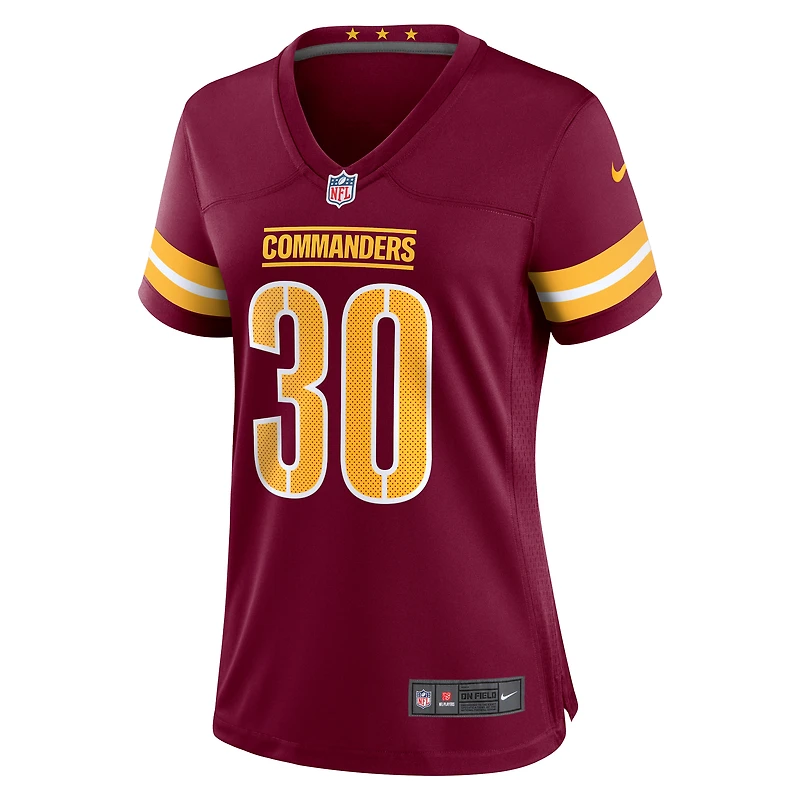 Maillot de joueur match Nike Austin Ekeler pour femmes, bordeaux, Washington Commanders