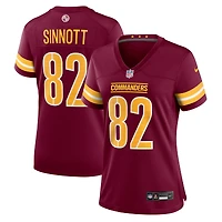 Maillot Nike Ben Sinnott bordeaux pour femme des Washington Commanders