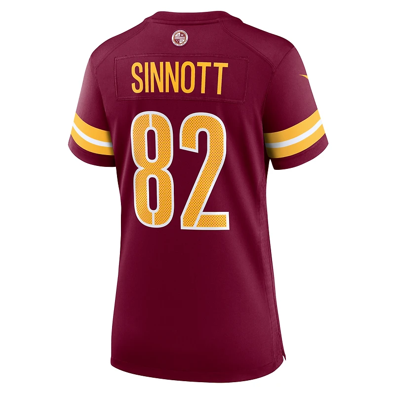 Women's Nike Ben Sinnott  Burgundy Washington Commanders Team Game Jersey