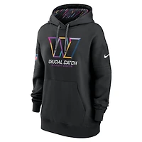 Sweat à capuche Nike noir Washington Commanders 2024 NFL Crucial Catch Club pour femme