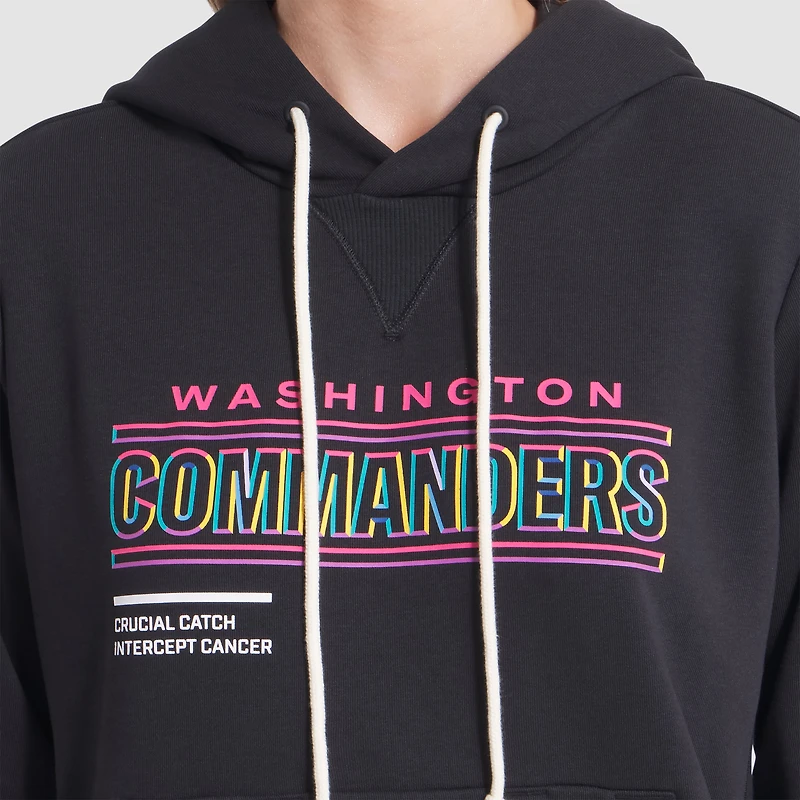 Sweat à capuche Nike noir Washington Commanders 2025 NFL Crucial Catch Sideline Standard Issue Dri-FIT pour femme