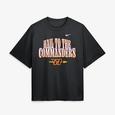 Women's Nike Black Washington Commanders Redesign Boxy T-Shirt