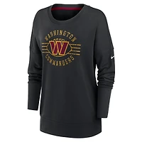 Sweat-shirt Nike noir Washington Commanders Rewind Playback Icon Performance pour femme