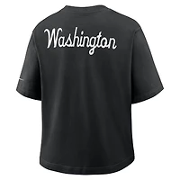 T-shirt Nike noir Washington Commanders Rewind pour femme