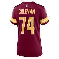 Women's Nike Brandon Coleman  Burgundy Washington Commanders Team Game Jersey