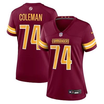 Women's Nike Brandon Coleman  Burgundy Washington Commanders Team Game Jersey